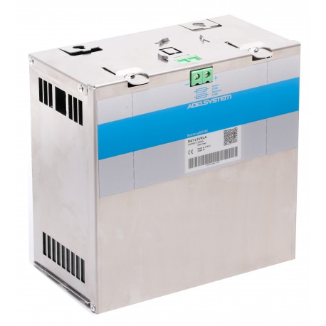 BAT1.2VRLA ADELSYSTEM Battery Bank 2 Batteries+Enclosure DIN Battery Out:24V(2x1.2Ah)