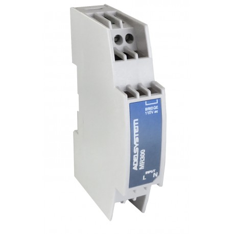 MR300 ADELSYSTEM Input voltage selector 115 and 230 Vac In: 115-230 Vac. DC-UPS Sizes: 2,3