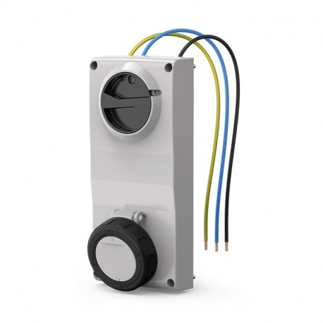 407.16836 SCAME BASE ENC.MEC. 16A 2P+T 7h IP66/IP67/IP69