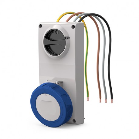 407.3274 SCAME ENC BASE. Mec. 32A 3P+T 9h IP66/IP67/IP69