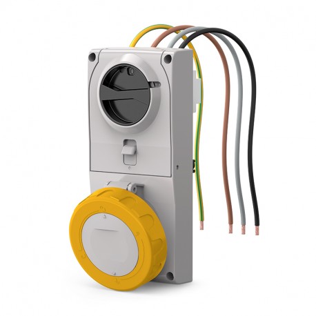 408.1672 SCAME BASE ENC. Mec. 16A 3P + T 4h IP66 / IP67 / IP69