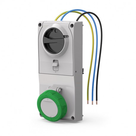 408.16832 SCAME BASE ENC.MEC. 16A 2P+T 2h IP66/IP67/IP69