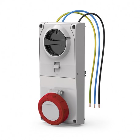408.3278 SCAME ENC BASIS. Mec. 32A 2P+T 9h IP66/IP67/IP69