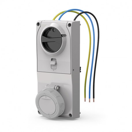 408.32838 SCAME BASE ENC. Mec. 32A 2P+T 8h IP66/IP67/IP69