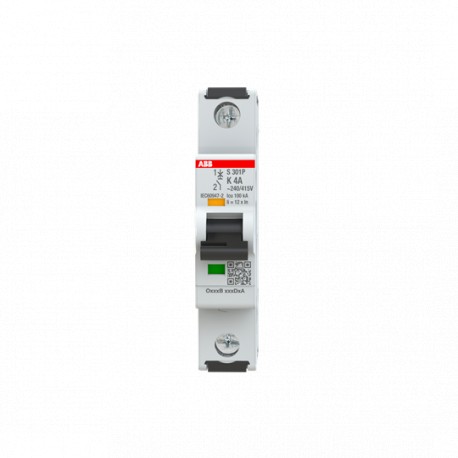 2CDS381001R0337 ABB S301P-K4 1p 4A K 25kA