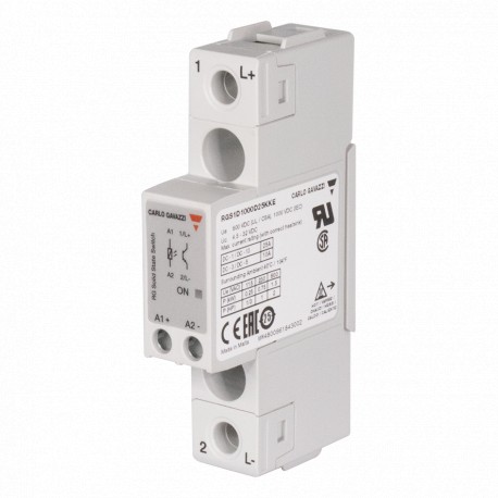 RGS1D1000D15KKE CARLO GAVAZZI Sistema: Montaggio a Pannello, Categoria corrente rating: 15 ADC, Tensione nom..