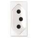 2CLA213600N1104 N2136 BL NIESSEN Socket 2P+T 10A 1M antich. BL