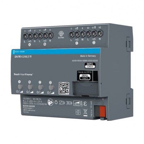 2CKA006220A0723 DA-M-0.4.127.2 NIESSEN Actuator DIN 4-channel 127V