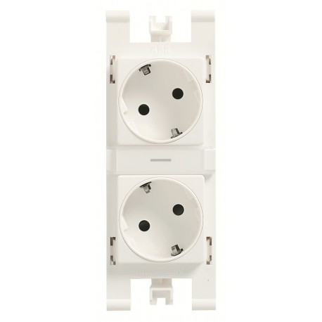 2CLA108800T1001 T1088 BL NIESSEN Presa T1088 BL Base Schuko 2G