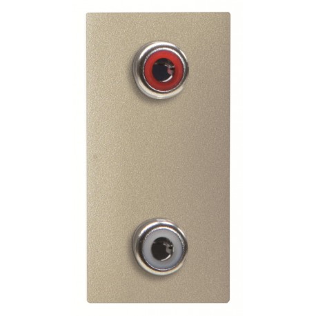 2CLA215520N1901 N2155.2 CV NIESSEN Toma VDI 2RCA conexión con tornillo CV