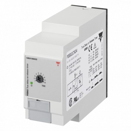 PBB02CM24 CARLO GAVAZZI parâmetros verdadeira função selecionada atrasar o sinal de saída OFF 1 relé Outras ..