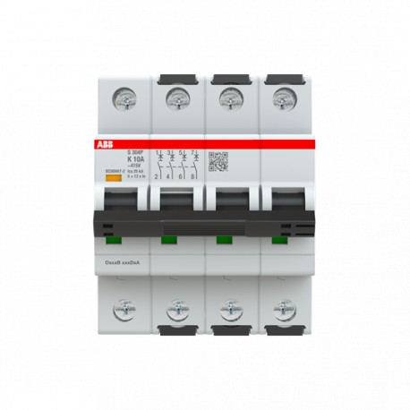 2CDS384001R0427 ABB S304P-K10 4p 10A K 25kA