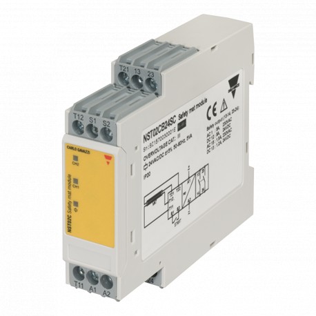 NST02CB24SC CARLO GAVAZZI 3 Saída 2 NO SAFETY outro tamanho de 22 mm definidos CONEXÕES parafuso potência 24..