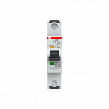 2CDS381001R0427 ABB S301P-K10 1p 10A K 25kA