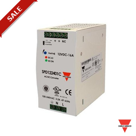 SPD122401C CARLO GAVAZZI 88 264V POTENCIA DE SALIDA 240W CONEXIÓN EN PARALELO sí TIPO DE ENTRADA Una fase o..