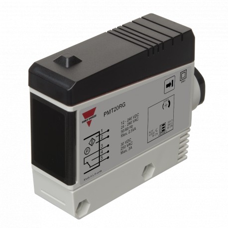 PMT20RG CARLO GAVAZZI Fotocélula barrera amplificador incorporado, Petaca, Plática, ajustable por potencióme..