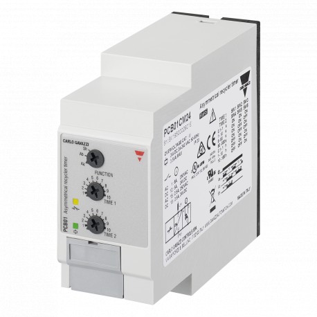 PCB01CM24 CARLO GAVAZZI Paramètres sélectionnés FONCTION Clignoteur asymétrique SIGNAL DE SORTIE 1 Relais Au..