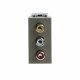 2CLA215530N1901 N2155.3 CV NIESSEN Toma VDI 3RCA conexión con tornillo CV