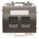 2CLA841820A1501 8418.2 AP NIESSEN 8418,2 AP Abdeckplatte doppelte Datensteckdose
