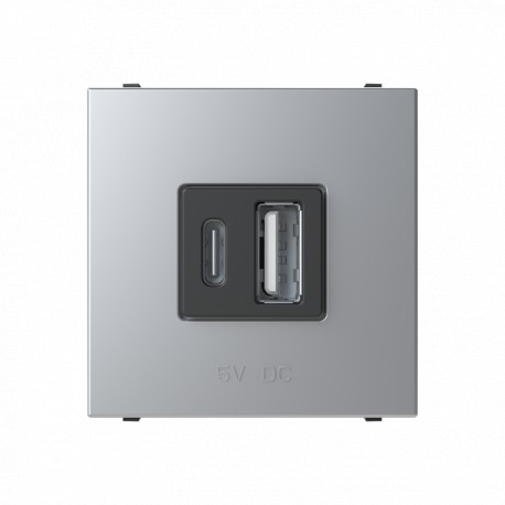 2CLA228510N1301 N2285.1 PL NIESSEN Chargeur USB Type-A + C 18W 230V 2M PL