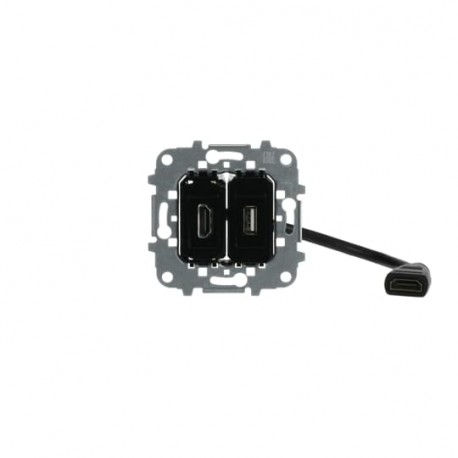 2CLA815579A1001 8155.79 NIESSEN Toma HDMI c/latiguillo + USB con borna