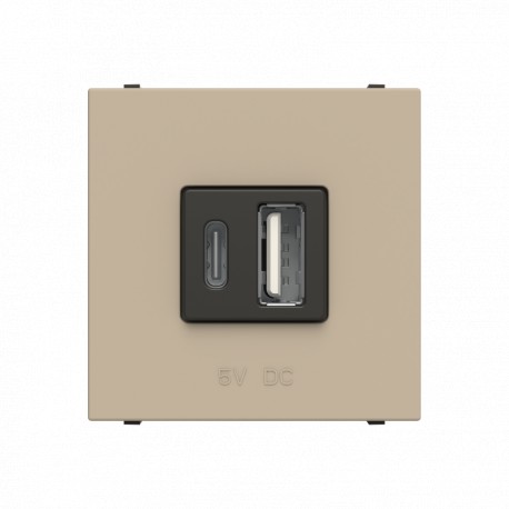 2CLA228510N1901 N2285.1 CV NIESSEN USB Type A+C Charger 18W 230V 2M HP