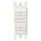 2CLA101640T1101 T1016.4 BL NIESSEN Soporte plano para 4x RJ45 con pers. BL