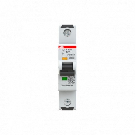 2CDS381001R0021 ABB Int.aut. S301P-D2 1p 2A D 25kA