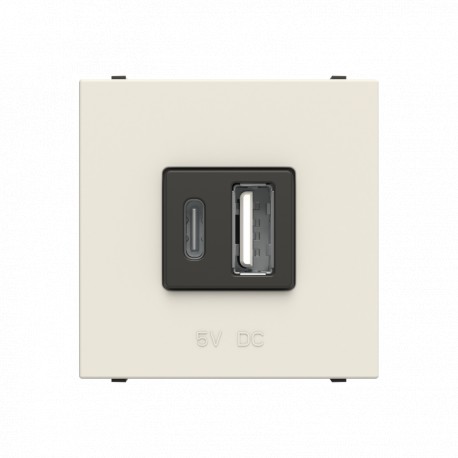 2CLA228510N1101 N2285.1 BL NIESSEN USB Typ-A + C Ladegerät 18W 230V 2M BL