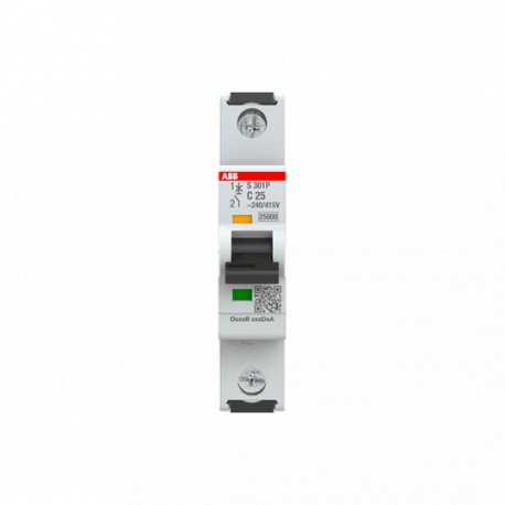 2CDS381001R0254 ABB S301P-C25 1p 25A C 25kA