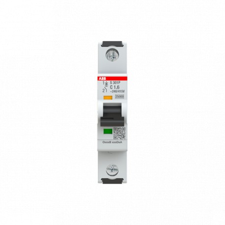 2CDS381001R0974 ABB Int.aut. S301P-C1.6 1p 1.6A C 25kA