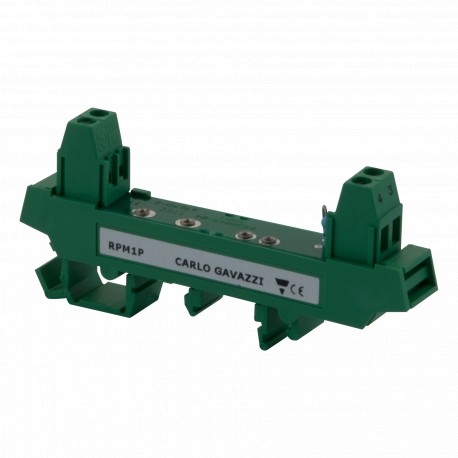 RPM1P CARLO GAVAZZI Adaptador a carril DIN para relés PCB. Módulo 250V con patillas, facilitan la sustitució..