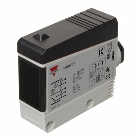 PMD8RIT CARLO GAVAZZI Sensor fotoeléctrico de reflexión difusa, alcance 800 mm, luz infrarroja modulada 880 ..