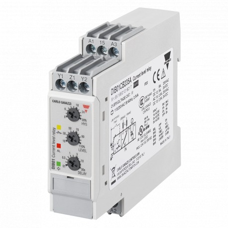 DIB01CB235A CARLO GAVAZZI Selected parameters OUTPUT SIGNAL 1 relay SETPOINTS 1, adjustable MONITORED VARIAB..