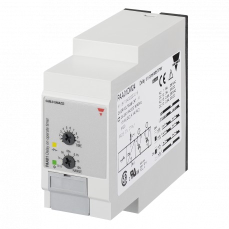 PAA01DM24 CARLO GAVAZZI Selected parameters FUNCTION Delay on operate OUTPUT SIGNAL 2 relays Others INPUT RA..