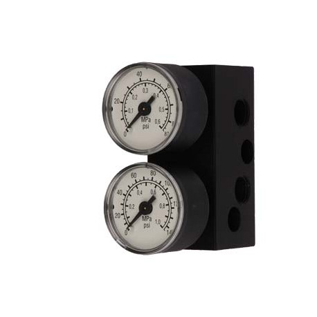 6DR4004-1MN SIEMENS MANOMETER MANIFOLD FOR SIPART PS2 ELECTROPNEUMATIC POSITIONER 6DR40**-1*, SINGLE ACTION,..