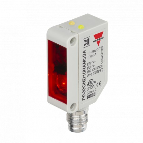PD30CND10NAM5SA CARLO GAVAZZI conector M8 DC OUT DC NPN Plastic outro material ÂMBITO 1 m BOX 30 x 20 x 10,8..