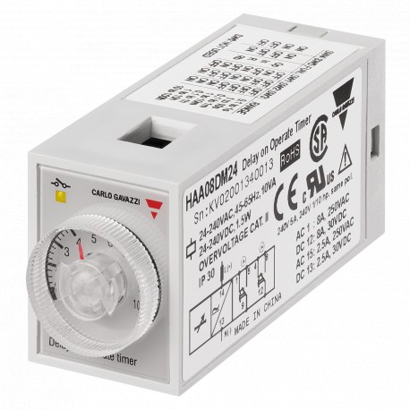 HAA08DM24 CARLO GAVAZZI Multifuncional parâmetros selecionados função de saída de sinal 2 relés de outros in..