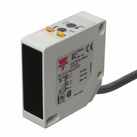 PC50CND20RP CARLO GAVAZZI Параметры прямого отражения выбран прямоугольный ящик ОБЛАСТЬ ПРИМЕНЕНИЯ 1 ... 5 м..