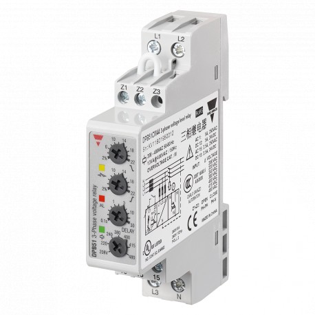 DPB51CM44 CARLO GAVAZZI Paramètres sélectionnés SIGNAL DE SORTIE 1 relais POINTS DE CONSIGNE 2, adjustable V..