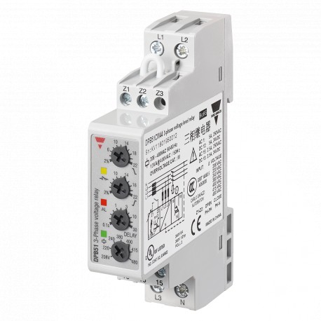 DPB51CM44 CARLO GAVAZZI Selected parameters OUTPUT SIGNAL 1 relay SETPOINTS 2, adjustable MONITORED VARIABLE..