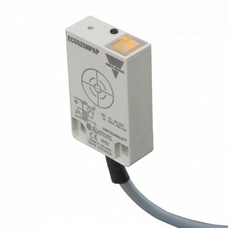 EC5525NPAP CARLO GAVAZZI Capacitivo, cable 2 m., Alimentación 10-40 VCC, Salida NPN, NA/NC, Detección 25 mm.