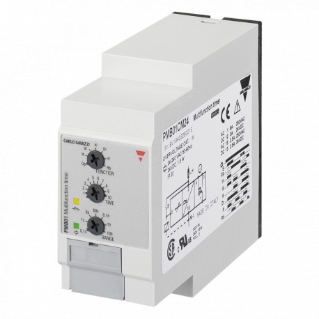 PMB01DM24 CARLO GAVAZZI Saída de sinal 2 relés outros insumos 0,1 s 100 h MONTAGEM TAMANHO 36 milímetros de ..