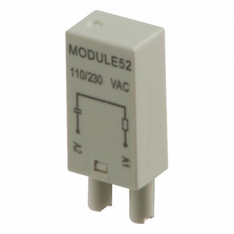 MODULE52 CARLO GAVAZZI módulo de protección para tomas series zmi, zd, zdm, con filtro rc, voltaje de funcio..