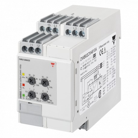 DWB02CM4810A CARLO GAVAZZI controle de potência e fator de potência Outras dimensões de dados 45 milímetros ..