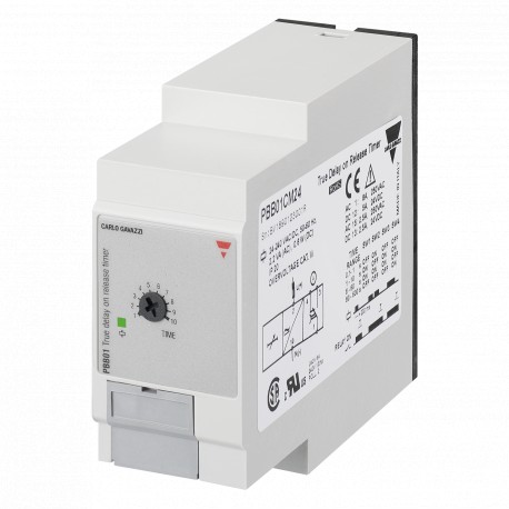 PBB01CM24 CARLO GAVAZZI Selected parameters FUNCTION True delay on release OUTPUT SIGNAL 1 relay Others INPU..