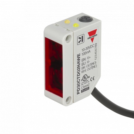 PD30CTD02NAWE CARLO GAVAZZI Ausgwählte Kriterien System Reflexionslichtschranke Gehäuse rechteckig Schaltabs..