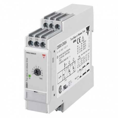 DBB01D724 CARLO GAVAZZI A verdadeira função selecionada parâmetros OUTPUT atraso do sinal OFF 2 relés outros..