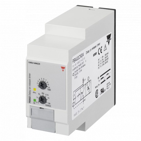 PBA02CM24 CARLO GAVAZZI parâmetros de função selecionada de atraso de fora saída de sinal 1 relé Outras INSU..
