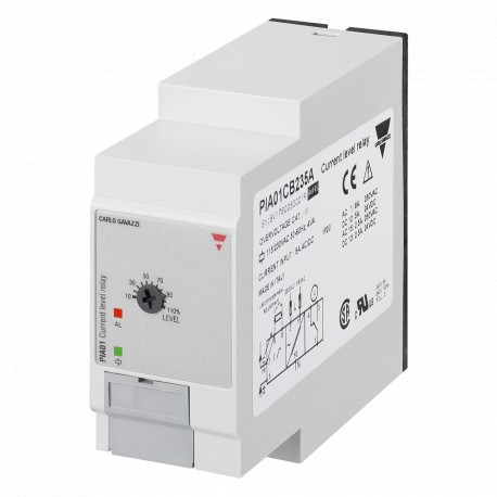 PIA01CD485A CARLO GAVAZZI Parâmetros selecionados saída de sinal do valor nominal 1 relé 1 Apresentado variá..